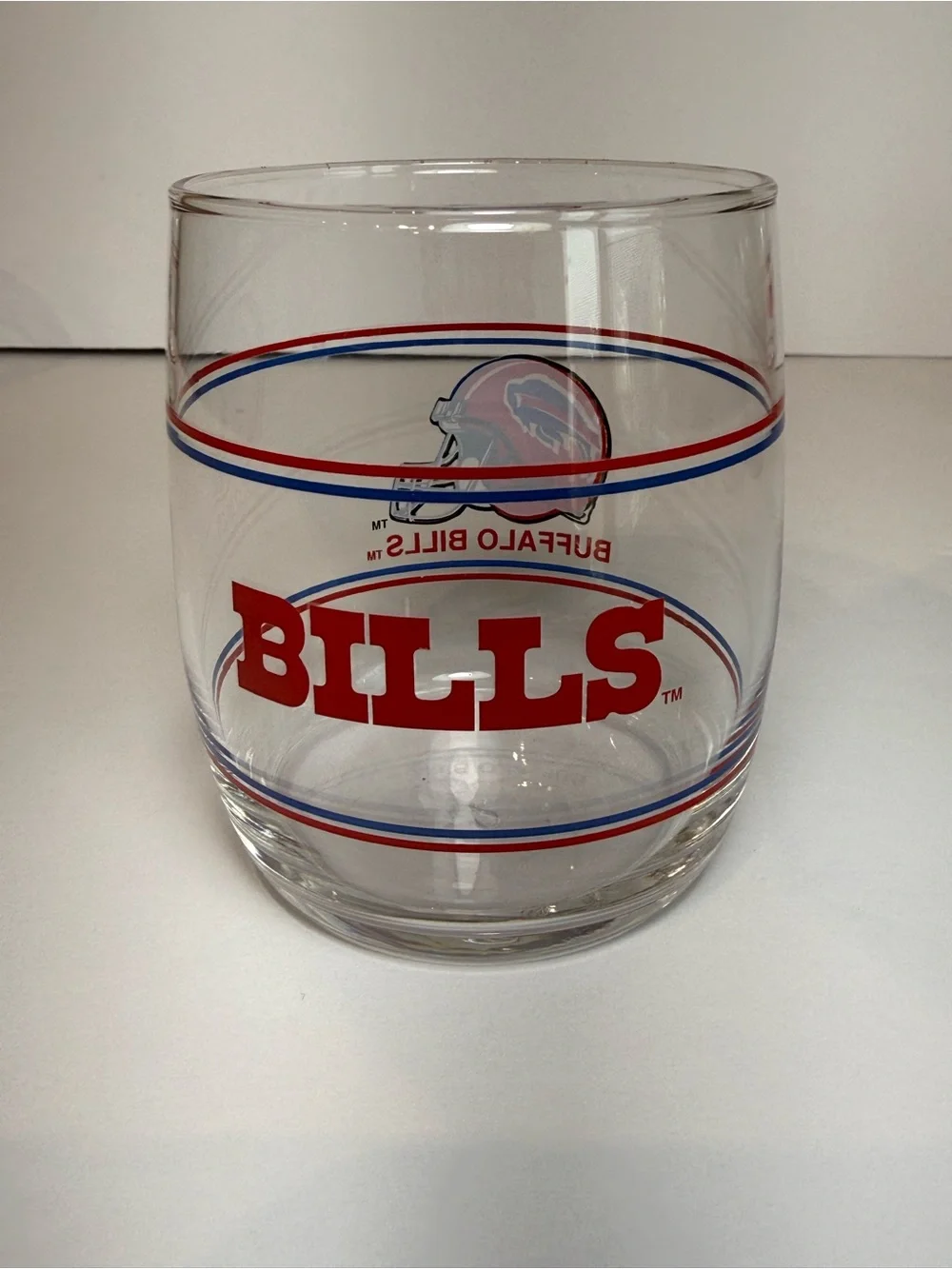 Set of 4 vintage NFL Team Glasses - Bears,Bills,Cowboys,49ers